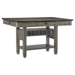 Harold Counter Height Dining Table - Grey, Antique