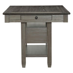 Harold Counter Height Dining Table - Grey, Antique