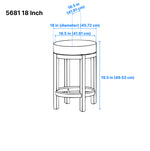 Westby Dining Stool - Brown - Set of Two