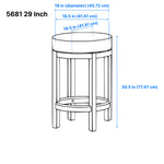 Westby Bar Stool - Black - Set of Two