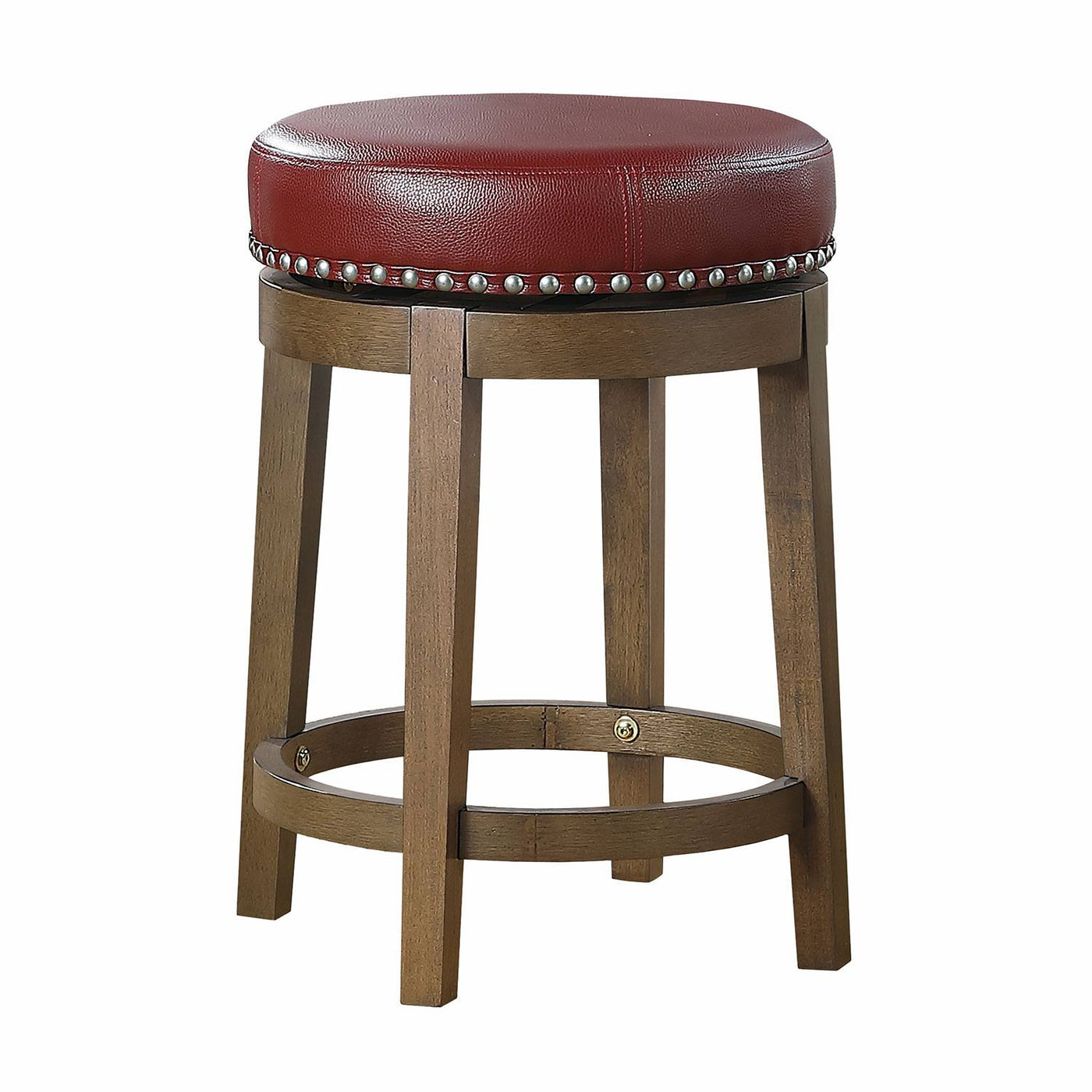 Westby Round Swivel Counter Height Stool - Red