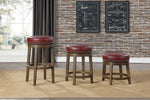 Westby Round Swivel Counter Height Stool - Red