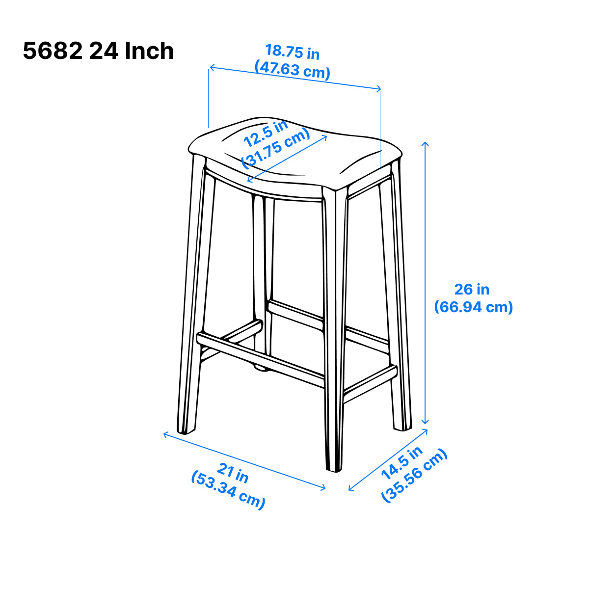 Ordway Counter Stool - Grey