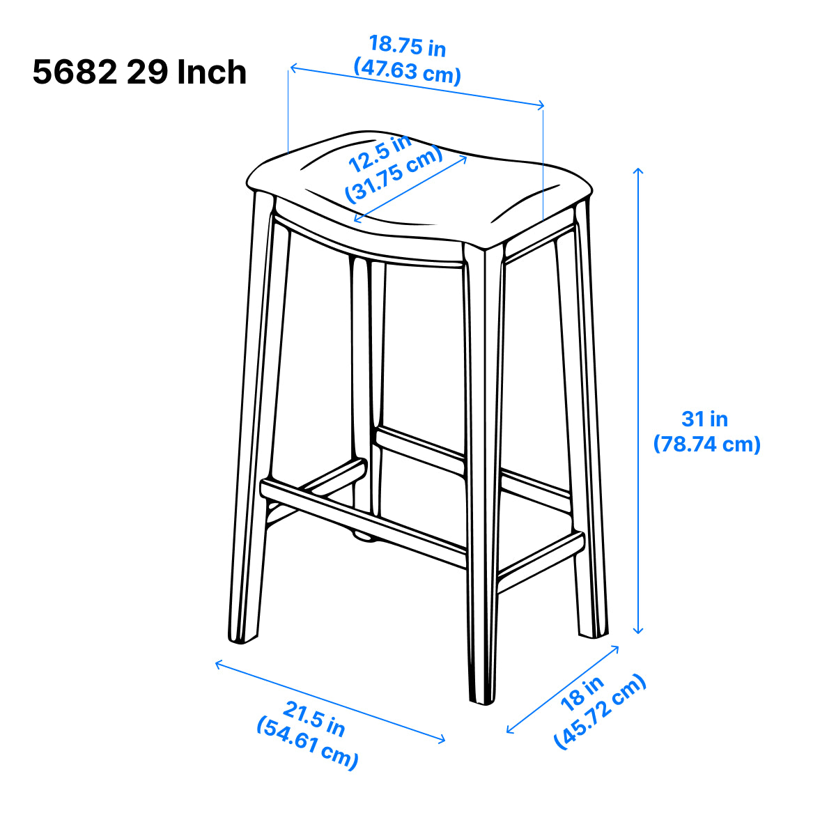 Ordway Bar Stool - Black
