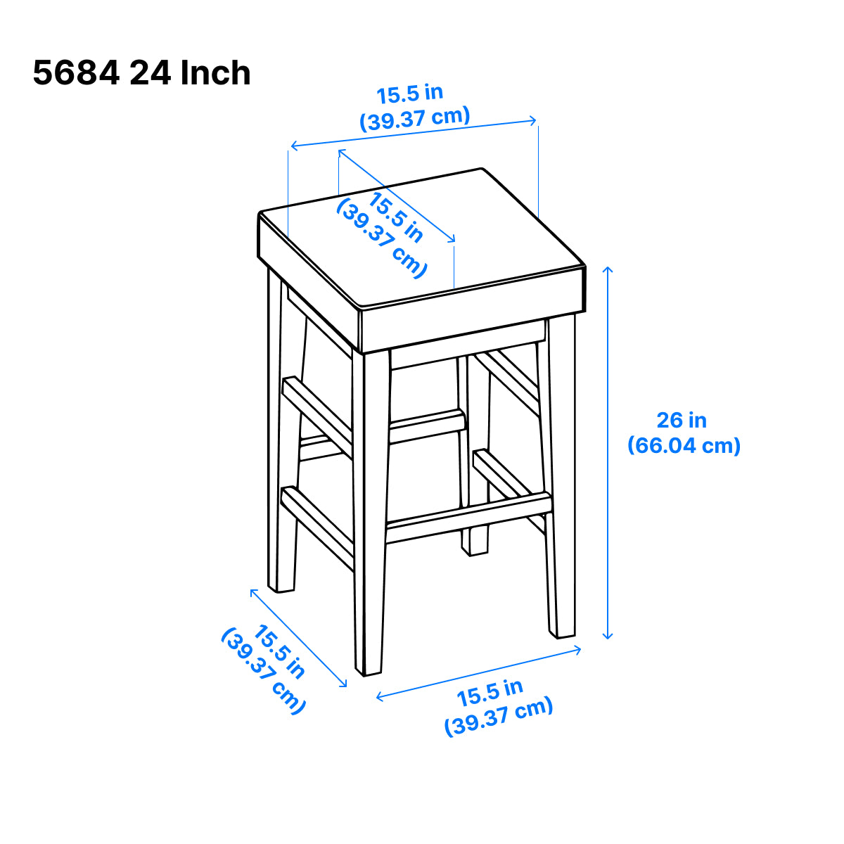 Pittsville Counter Stool - Antique White - Set of Two