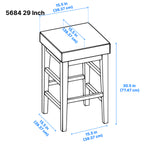 Pittsville Bar Stool - Antique White - Set of Two