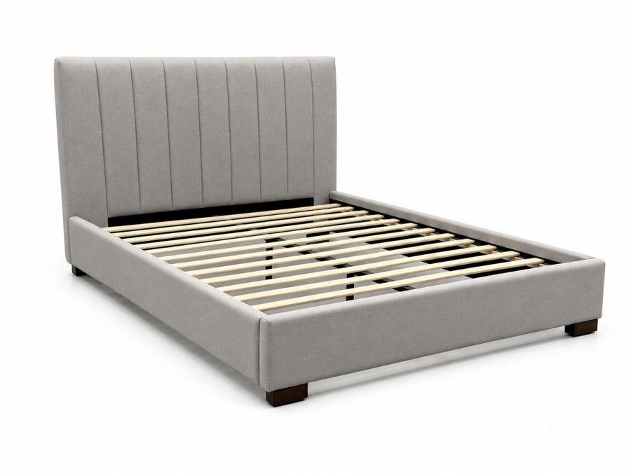 Ollie 3-Piece Queen Upholstered Bed - Grey