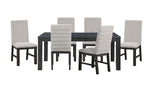 Nola 7-Piece Extendable Dining Set - Dark Grey