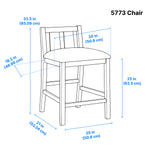 Giorno Counter-Height Dining Room Package - Brown Cherry - 3-Piece Set