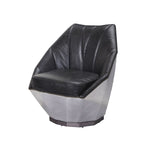 Stargate Distressed Leather Accent Chair
