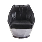 Stargate Distressed Leather Accent Chair