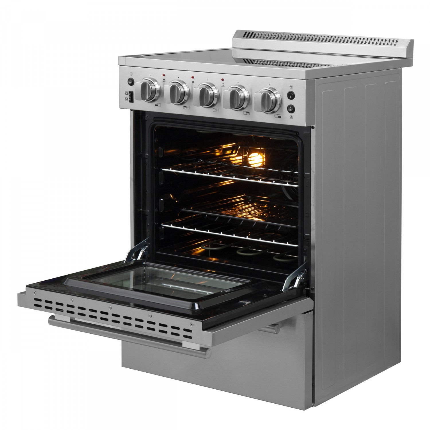 Forno Loiano 24" Stainless Steel Freestanding Electric Range (2.3 Cu. Ft.) - FFSEL6099-24