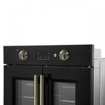Forno Asti Black 30" Electric Wall Oven with True Convection and Air Fry (3.68 Cu. Ft.) - FBOEL1333-30BLK