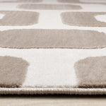 Logan Modern Vintage Area Rug - 8' X 11' - Brown/Cream