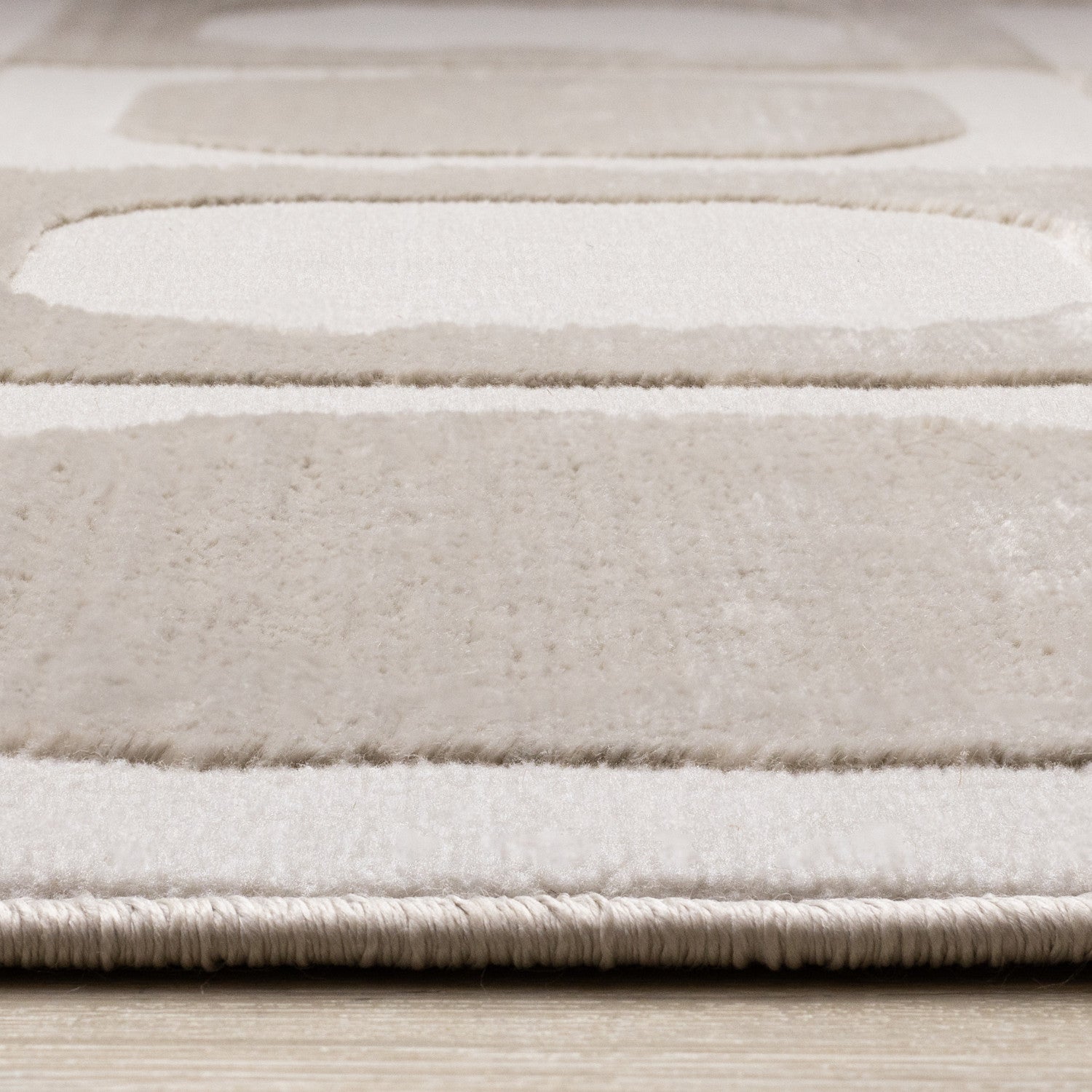 Logan Contemporary Modern Area Rug - 8' X 11' - Beige/Cream