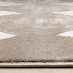 Logan Modern Diamonds Area Rug - 5' X 8' - Brown/Cream
