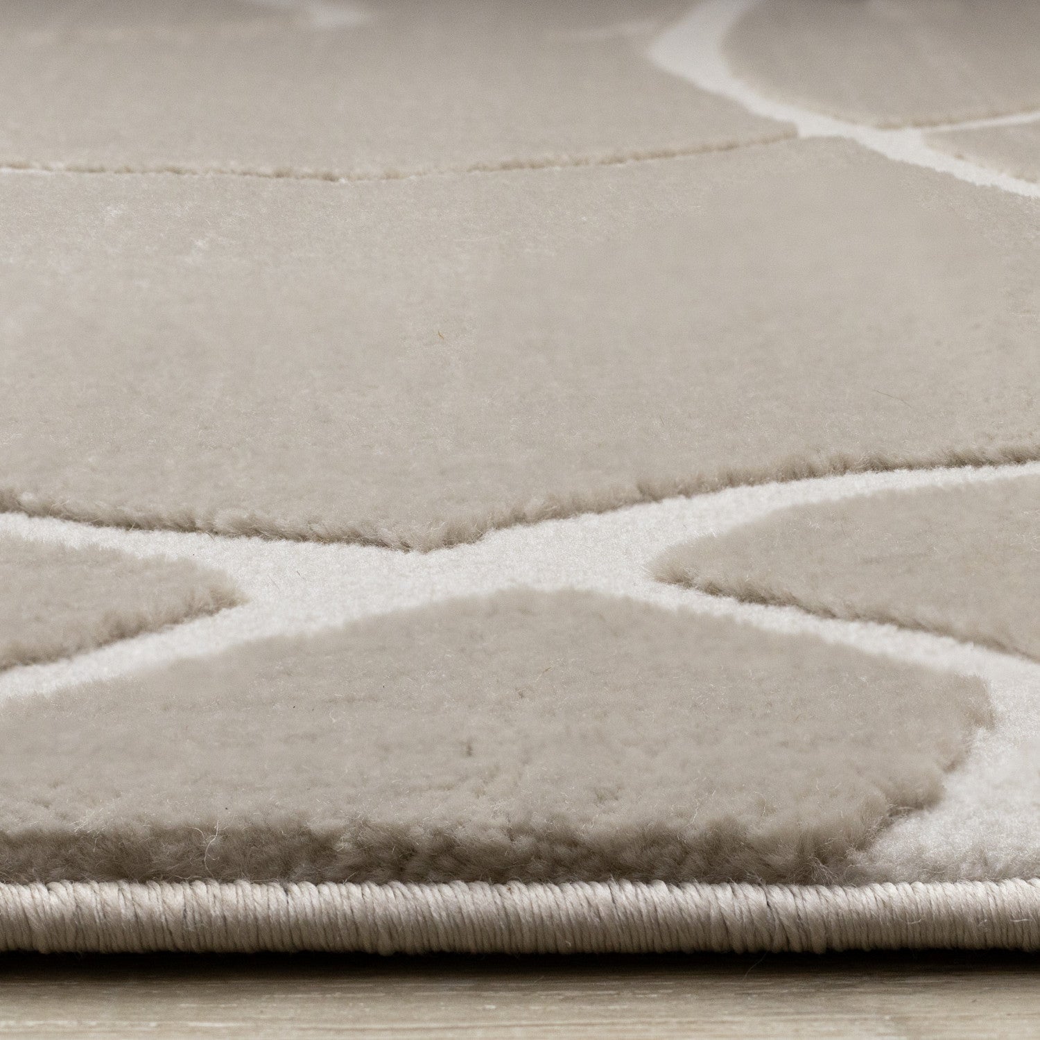 Logan Contemporary Swirls Area Rug - 8' X 11' - Beige/Cream