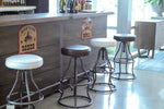 Maloe Leather Bar Stool - Vintage Brown