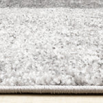 Elise Modern Geometric Area Rug - 5' X 8' - Grey/Black/White