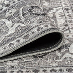 Aura Traditional Rug - 6' x 9' - Black /White