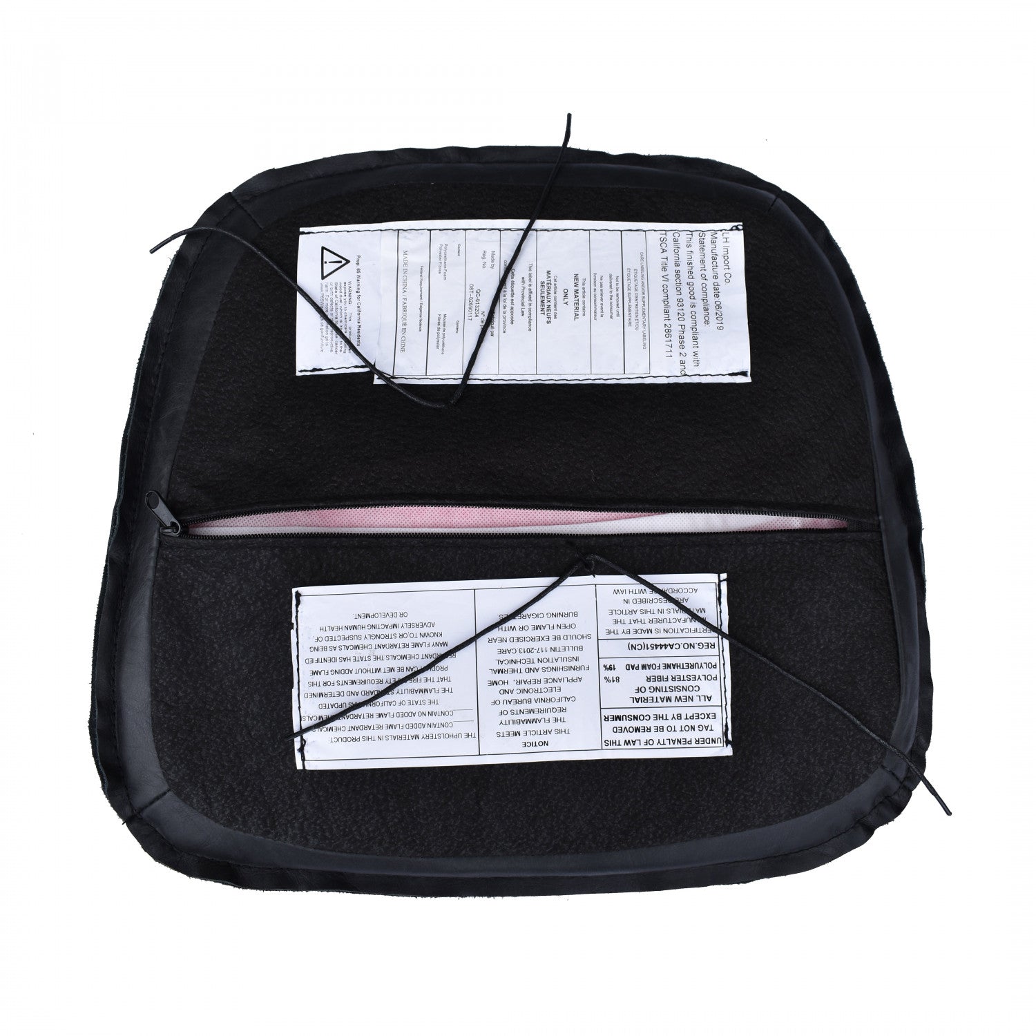 Dovren Leather Cushion Seat - Antique Black