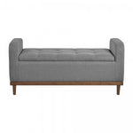 Elayne Ottoman Bench - Grey