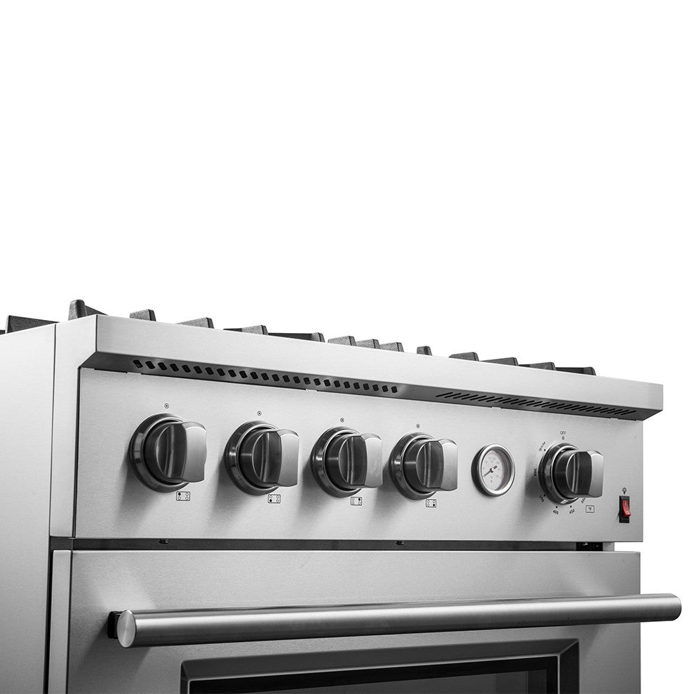 Forno Marco 30" Stainless Steel Freestanding Gas Range (4.32 Cu. Ft.) - FFSGS6277-30