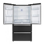 Forno Moena 36" 19.2 Cu.Ft. Black Counter-Depth French Door Refrigerator with Ice Maker - FFRBI1820-36BLK