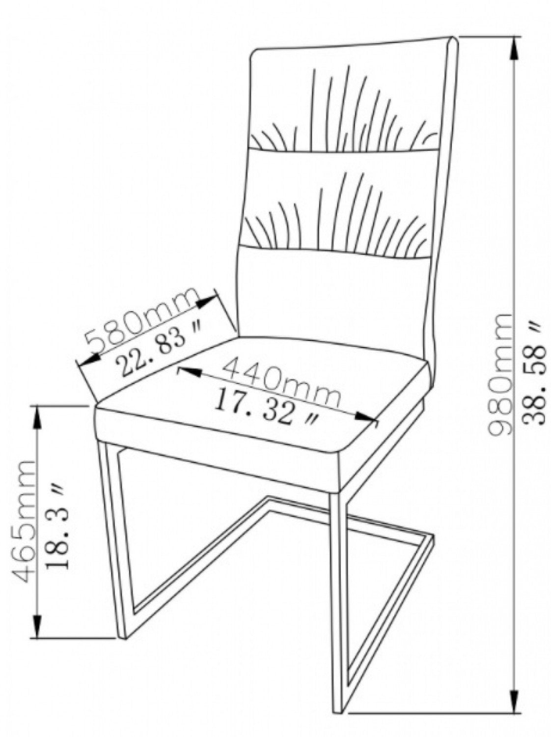Shiloh Dining Chair - Black - Set of Two