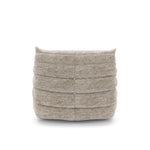 Dontae All Foam Armless Chair and Ottoman - Beige