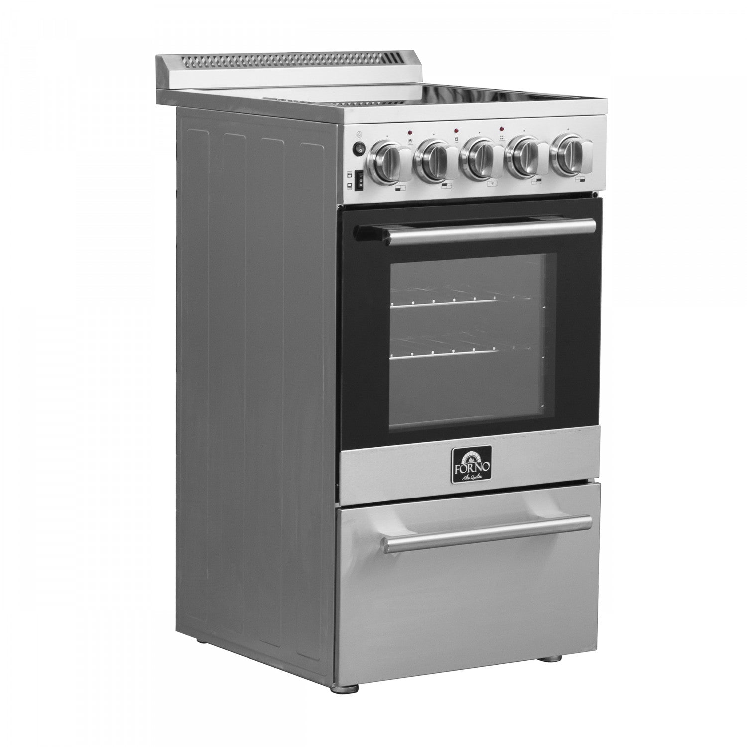 Forno Pallermo 20" Stainless Steel Freestanding Electric Range (2.05 Cu. Ft.) - FFSEL6051-20