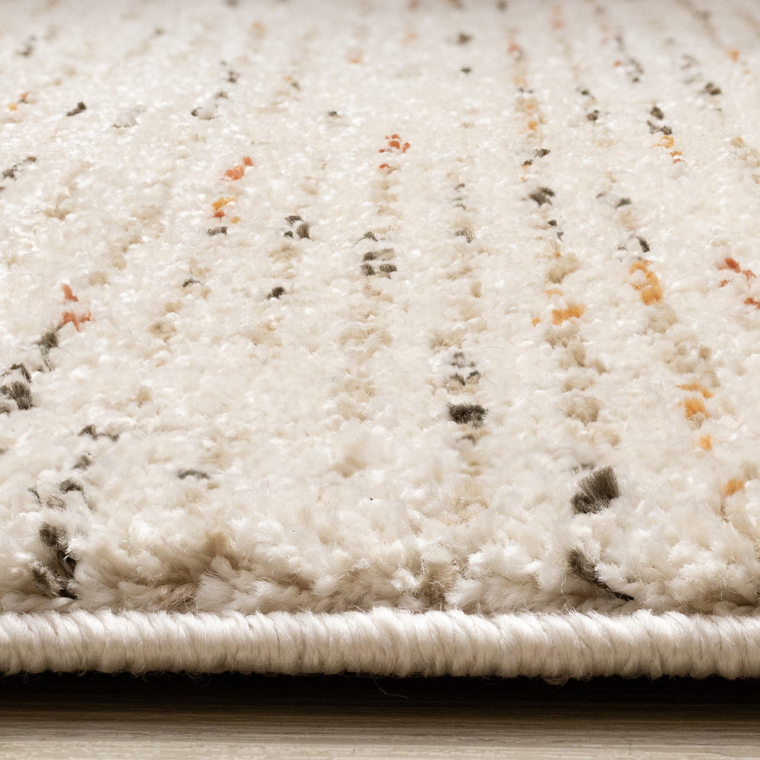 Halle Casual Contemporary Abstract Area Rug - 8' X 11' - Cream/Terra