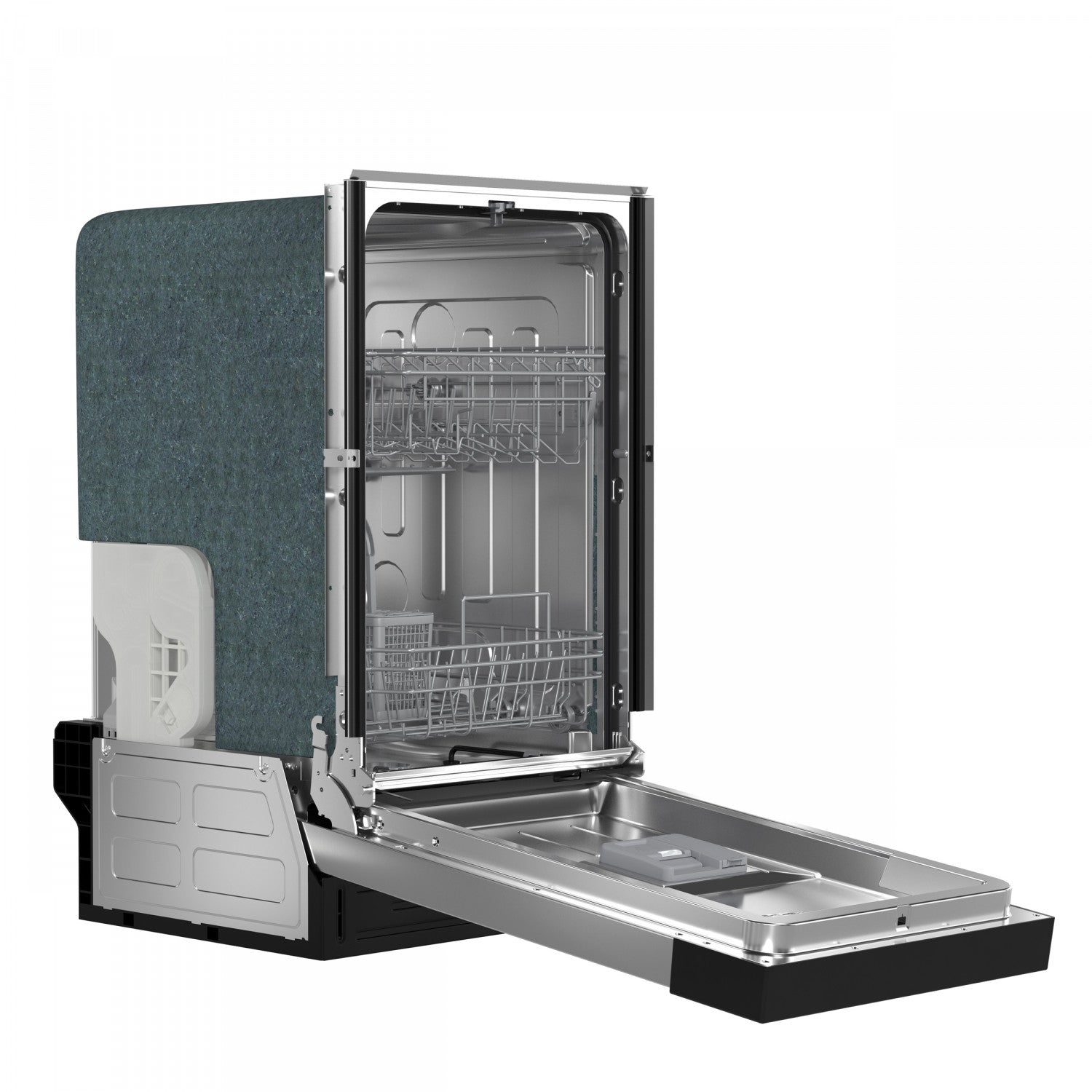 Forno Polo 18" Stainless Steel Built-in Front Control Dishwasher (52 dBa) - FDWBI8041-18S