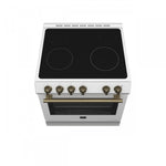 Forno Leonardo White Slide-In Electric Range (5.0 Cu. Ft.) - FFSEL6022-30WHT