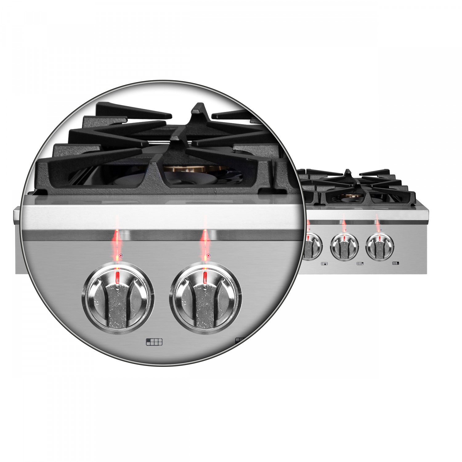 Forno Spezia Stainless Steel 48" Pro-style Gas Cooktop - FCTGS5751-48