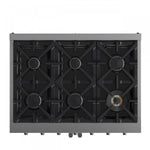 Forno Massimo 36" Stainless Steel French Door Freestanding Gas Range (5.36 Cu. Ft.) - FFSGS6439-36