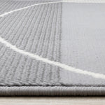 Functional Contemporary Area Rug - 8' X 11' - Grey
