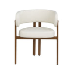 Rhett Dining Chair - Cream/Walnut - Set of Two