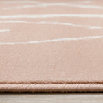 Kids Playing Board Area Rug - 4' X 6' - Pink/Cream