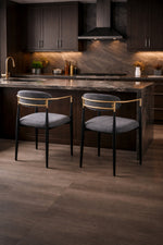Mykos Dining Chair - Black/Grey - Set of Two