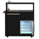 Forno All'Aperto Black Countertop Outdoor Kitchen with 62,600 BTU BBQ and Beverage Centre - FODKT2582BLK