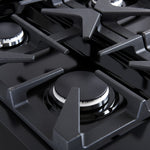 Forno Antico 36" Black Freestanding Gas Range (4.5 Cu. Ft.) - FFSGS6219-36BLK