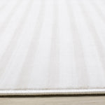Machine Washable Modern Stripes Area Rug - 8' X 11' - Cream/Beige
