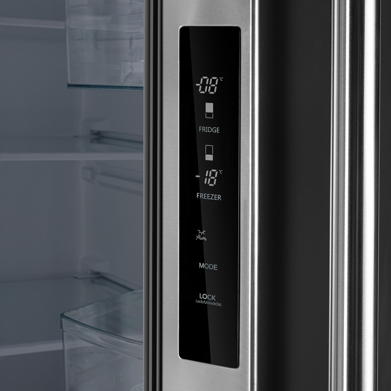 Forno Gallipoli 30" 17.5 Cu.Ft. Stainless Steel French Door Refrigerator - FFFFD1974-35MG
