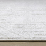 Hillary Modern Lines Area Rug - 5' X 8' - Cream