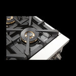 Forno Capriasca 36" Stainless Steel Dual Fuel Range with True Convection (5.36 Cu. Ft.) - FFSGS6187-36