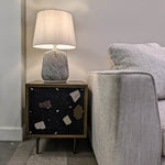 Silvane Swirl Lamp - Beige/Black