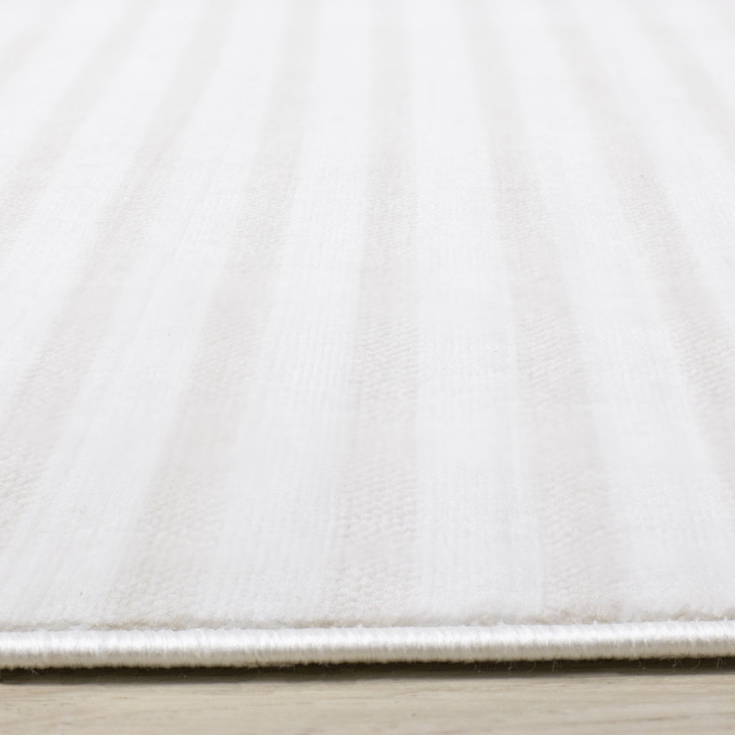 Machine Washable Modern Stripes Area Rug - 5' X 8' - Cream/Beige