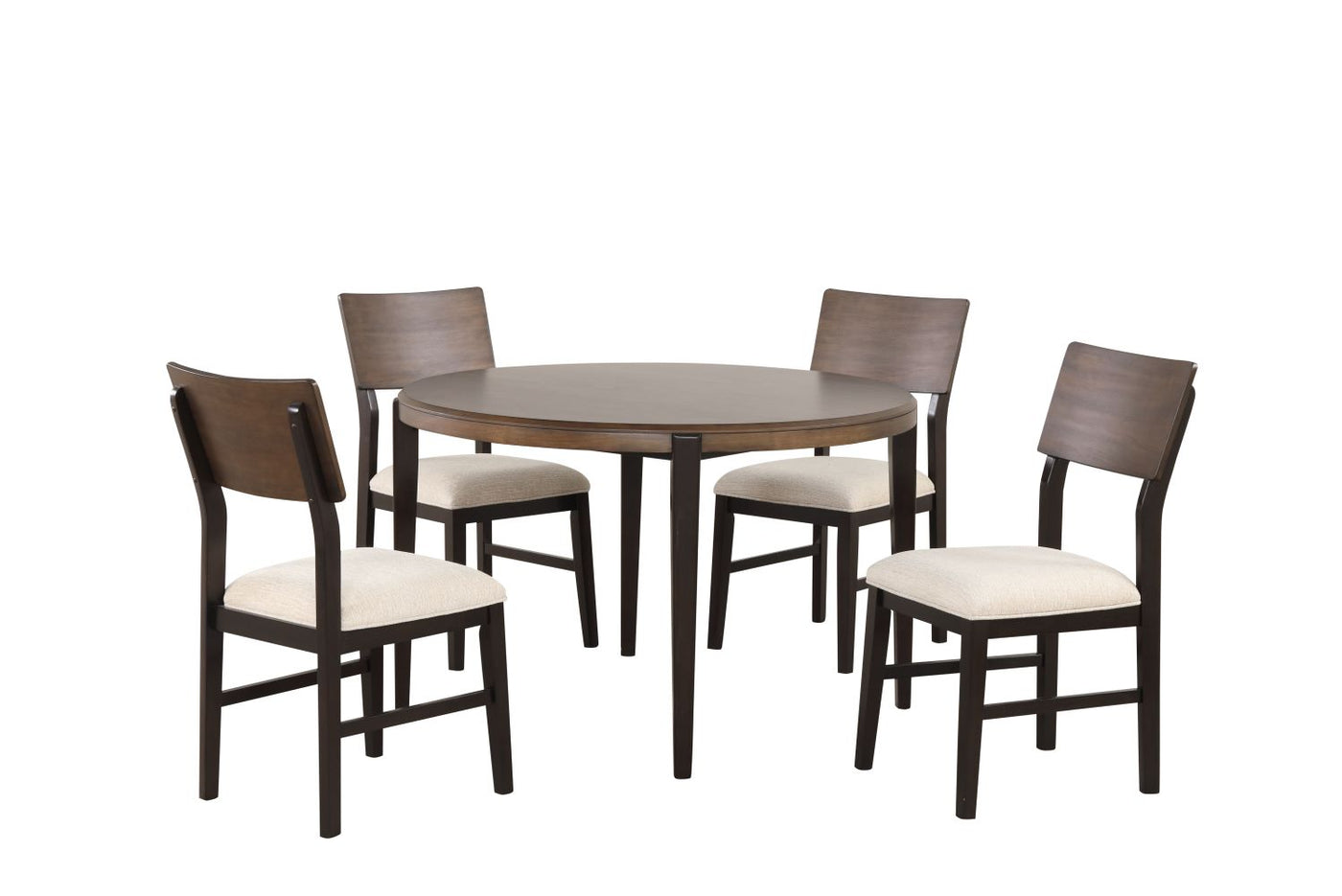 Arabella Round Dining Table - Black, Brown