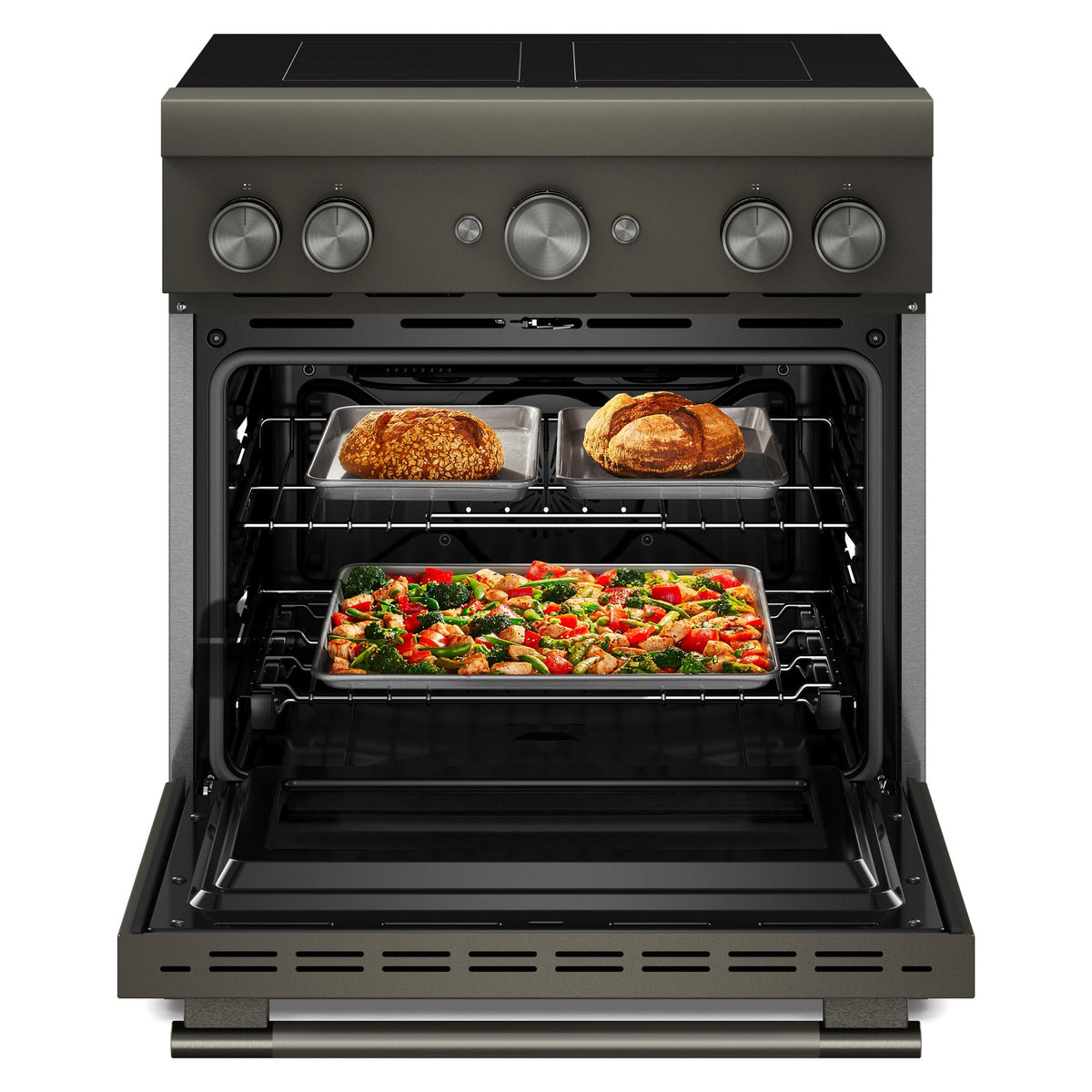 KitchenAid Black Ore Slide-In Electric Range (4.1 cu. ft.) - KFIS930SBE